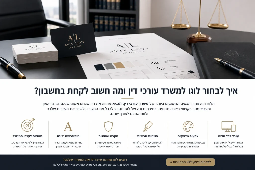 עיצוב לוגו ומיתוג למשרד עורכי דין