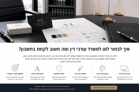 עיצוב לוגו ומיתוג למשרד עורכי דין